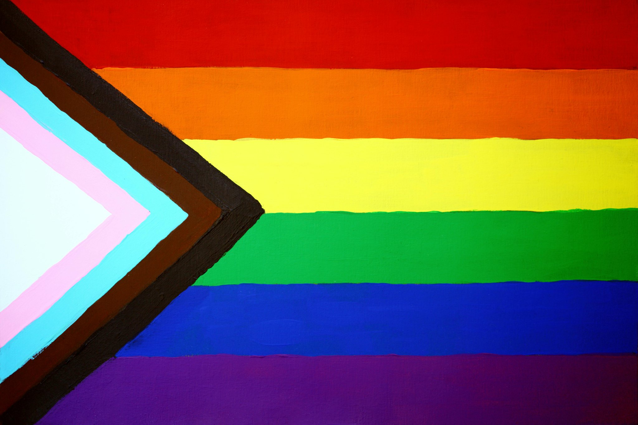 Progress Pride flag representing LGBTQ+ inclusion